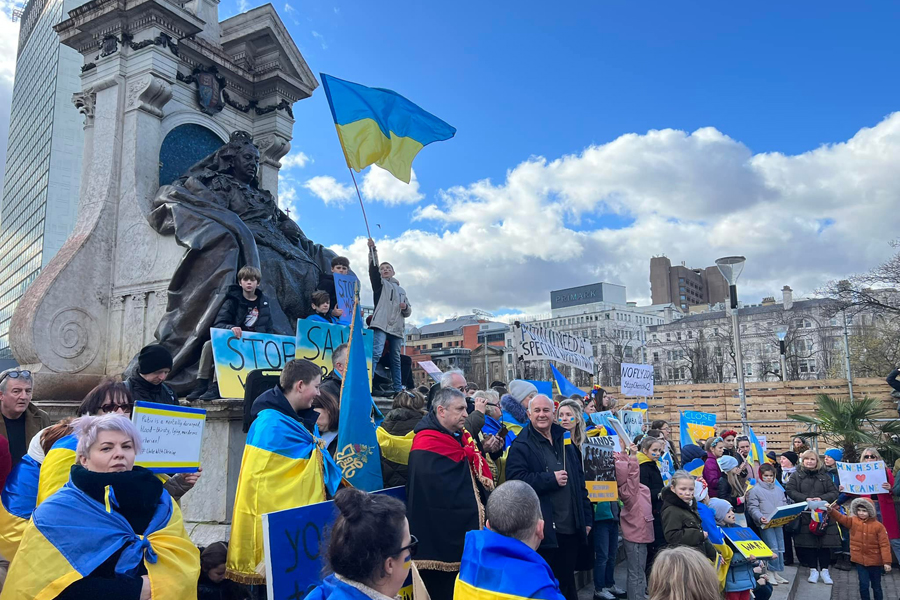 世界各地におけるウクライナの団結の現象 • Ukraїner