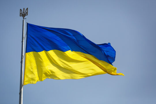 Los colores de la voluntad e independencia de Ucrania