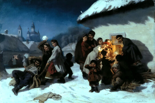 ウクライナの伝統的な新年のお祝い：マランカ